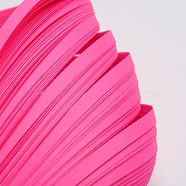 Quilling Paper Strips, Deep Pink, 530x5mm, about 120strips/bag(X-DIY-J001-5mm-B04)