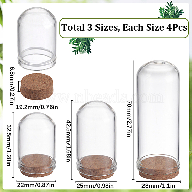 12Pcs 3 Styles Glass Dome Cloche Cover(AJEW-SC0001-56)-2