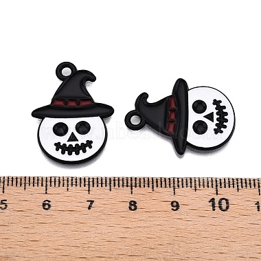 pendentifs en alliage émaillé peints en spray sur le thème d'Halloween(ENAM-T020-09C)-3