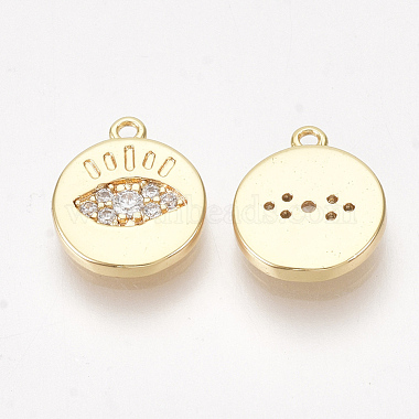 Brass Cubic Zirconia Charms(KK-S350-276)-2