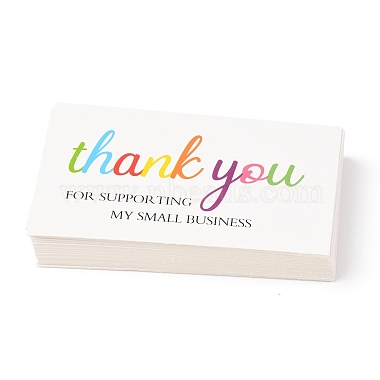 Thank You for Supporting My Small Business Card(X-DIY-L051-013D)-1