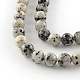 Gefärbte natürliche Sesam Jaspis runde Perlen Stränge(G-R342-8mm-15)-2