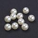 12mm couleur blanc crème imitation perle perles acryliques en vrac perles rondes pour bijoux de mode bricolage(X-PACR-12D-12)-1