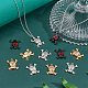 CHGCRAFT 30Pcs 3 Colors Alloy Rhinestone Pendants(FIND-CA0007-53)-4