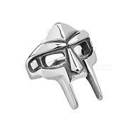 Titanium Steel Gothic Mask Finger Ring for Men Women, Antique Silver, US Size 11 1/4(20.7mm)(RJEW-WH0001-12B)