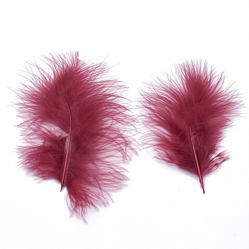 Fashion Feather Costume Accessories, Dark Red, 120~190x30~56mm, about 400~500pcs/bag