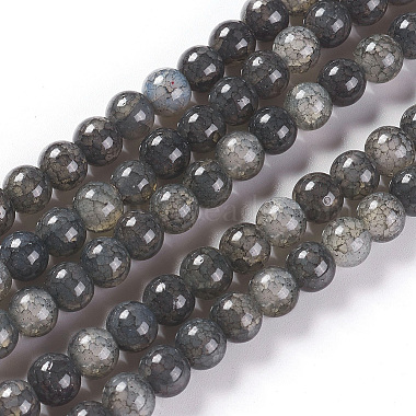 8mm DarkSlateGray Round Glass Beads