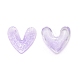 3D Heart with Glitter Powder Resin Cabochons(MRMJ-TAC0004-26A)-1
