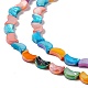 Eau douce naturelle de coquillage perles brins(SHEL-F003-04)-4