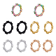 dicosmetic 10pcs 5 couleurs 304 anneaux de liaison en acier inoxydable(STAS-DC0013-02)-1