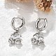 Brass Micro Pave Clear Cubic Zirconia Hoop Earrings(EJEW-R016-06P)-1