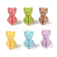 Opaque Acrylic Kitten Beads, Cat/Kitten, Mixed Color, 14.5x8.5x9.5mm, Hole: 2.5mm, about 860pcs/500g(MACR-S830-02)