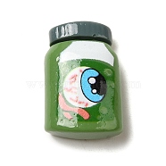 Halloween Theme Cartoon Resin  Cabochons, Bottle, 20.5x13.5x9.5mm(CRES-D043-01J)