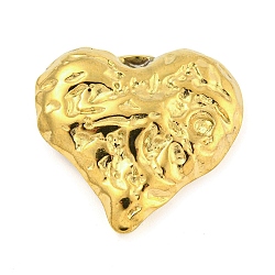 304 Stainless Steel Pendants, Golden, Heart, 21x22x5mm, Hole: 2.5x2.4mm(STAS-P355-01B-G)