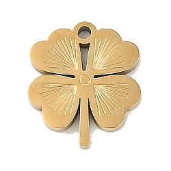 Ion Plating(IP) 304 Stainless Steel Charms, Flower Charm, Golden, 14x12x1.5mm, Hole: 1.2mm(STAS-M080-09G-01)