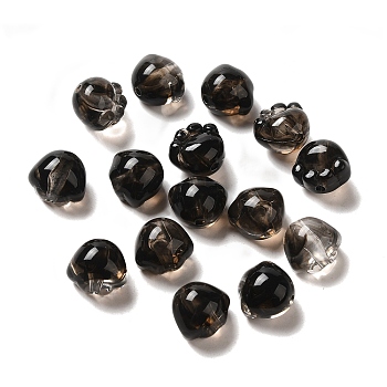 Two Tone Transparent Acrylic Beads, Paw, Coconut Brown, 11x12x10mm, Hole: 1.8mm, about 701pcs/500g