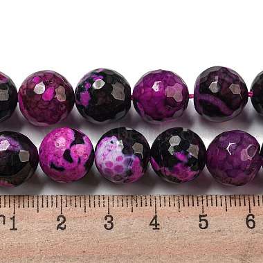 Faceted Natural Fire Crackle Agate Beads Strands(G-F447-12mm-N18)-5