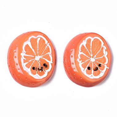 Spray Painted Resin Cabochons(CRES-Q215-010)-2