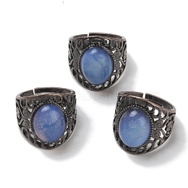 Oval Opalite Finger Rings