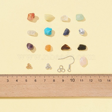 DIY Gemstone Chips Earring Making Kit(DIY-FS0003-19)-6