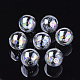 Perles de globe en verre soufflé faites à la main(X-DH017J-1-25mm-AB)-1