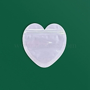 OPP Packaging Zip Lock Bags, with Clear Window, Top Self Seal Pouches, Heart, Plum, 10x10cm(PW-WGEBE32-06)