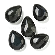 Natural Rainbow Obsidian Beads, No Hole/Undrilled, Teardrop, 28.5~33x21.5~23x12.5~14mm(G-Q191-02B)