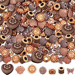 246Pcs Opaque Acrylic Beads, Mixed Shapes, Mixed Shapes, 7.5~17.5x8.5~18.5x3~6.5mm, Hole: 1~4.2mm(MACR-SC0001-91)