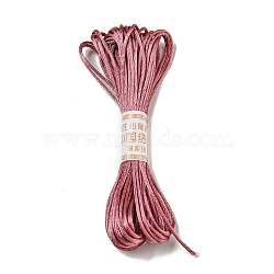 Polyester Embroidery Floss, Cross Stitch Threads, Indian Red, 2mm, 10m/bundle(OCOR-C005-B11)