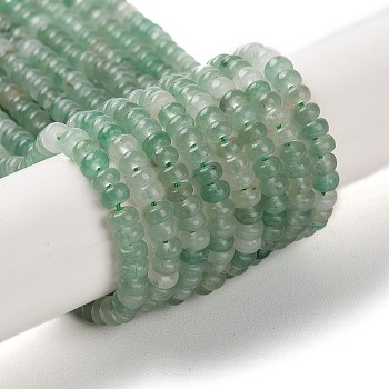 Natural Green Strawberry Quartz Beads Strands, Rondelle, 4x2mm, Hole: 0.8mm, about 173~177pcs/strand, 15.39~15.67''(39.1~39.8cm)
