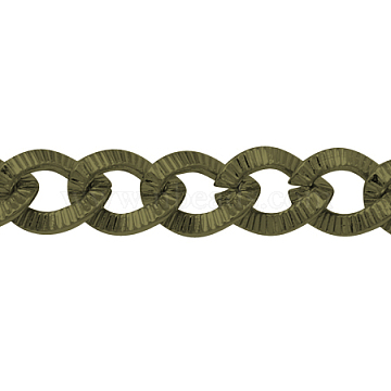 Iron Twisted Chains, Unwelded, Nickel Free, Oval, Antique Bronze, 9x7x1mm(CH-Y1724-AB-NF)