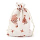 Christmas Theme Cotton Fabric Cloth Bag(ABAG-H104-B19)-1