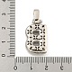 Brass Micro Pave Clear Cubic Zirconia Pendants(KK-B099-01P-B)-3