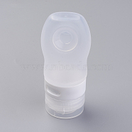 Creative Portable Silicone Points Bottling, Shower Shampoo Cosmetic Emulsion Storage Bottle, Clear, 93x42mm, Capacity: about 37ml(1.25 fl. oz)(X-MRMJ-WH0006-F04-37ml)