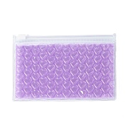 PVC Bubble Out Bags, Zip Lock Bags, for Jewelry Storage, Jewelry Organizer Portable, Rectangle, Medium Orchid, 15x10x0.7cm(ABAG-G011-01C)