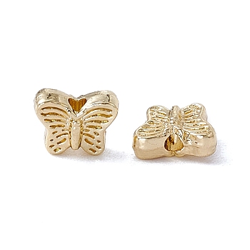 Alloy Beads, Butterfly, Light Gold, 5x6x3mm, Hole: 1.2mm