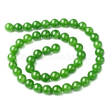 15~16 inch Natural Qinghai Jade Round Beads Strands(X-GSR063)-3