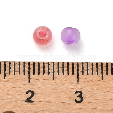 Cat Eye Style Glass Round Seed Beads(GLAA-G110-01B)-3