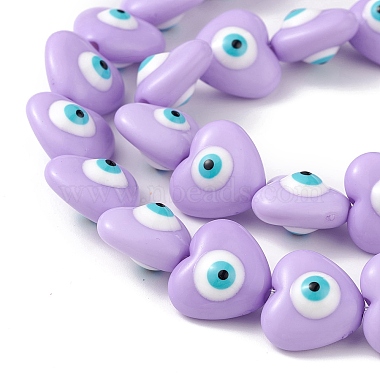 Evil Eye Resin Beads Strands(RESI-F040-01D)-3