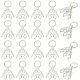 Brass Filigree Bead Cap Bails(KK-HY0001-21)-1