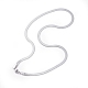 Colliers de chaînes de serpent en 304 acier inoxydable(X-NJEW-O058-29P)-2
