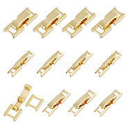 12Pcs 3 Styles Eco-Friendly Brass Watch Band Clasps, Long-Lasting Plated, Lead Free & Cadmium Free, Real 24K Gold Plated, 15~17x3.5~6.5x4mm, 4pcs/style(KK-DC0003-98)