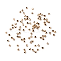 Yellow Gold Filled Beads, 1/20 14K Gold Filled, Cadmium Free & Nickel Free & Lead Free, Round, 2mm, Hole: 0.5mm(X-KK-G156-2mm-1)