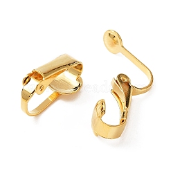 304 Stainless Steel Clip-on Earring Findings, Golden, 16x7.5x10mm(X-STAS-E163-67G)