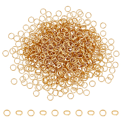 600Pcs 304 Stainless Steel Split Rings, Double Loops Jump Rings, Real 18K Gold Plated, 24 Gauge, 5x1mm, Inner Diameter: 4mm(STAS-UN0060-32)