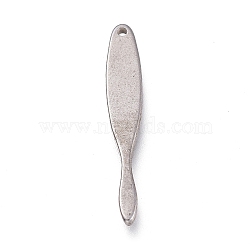 304 Stainless Steel Pendants, Stick, Stainless Steel Color, 24x4x1mm, Hole: 0.9mm(STAS-H113-14P)
