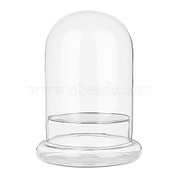 Glass Dome Cover, Decorative Display Case, Cloche Bell Jar Terrarium, Clear, 119x160mm(DJEW-WH0034-85A)