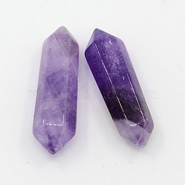 Purple Bullet Amethyst Beads