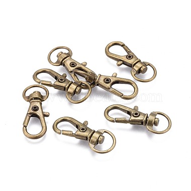 Alloy Swivel Lobster Claw Clasps(IFIN-E548Y-AB)-2
