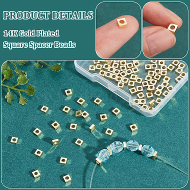 100Pcs Brass Spacer Beads(KK-BC0012-54A)-4